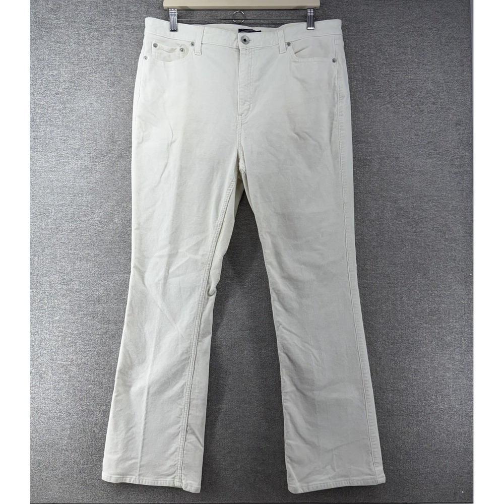 Vineyard Vines Boot Cut Corduroy Pants Women Size 33 Marshmallow